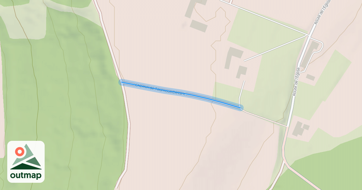 Map of Chemin de Tournous-Devant