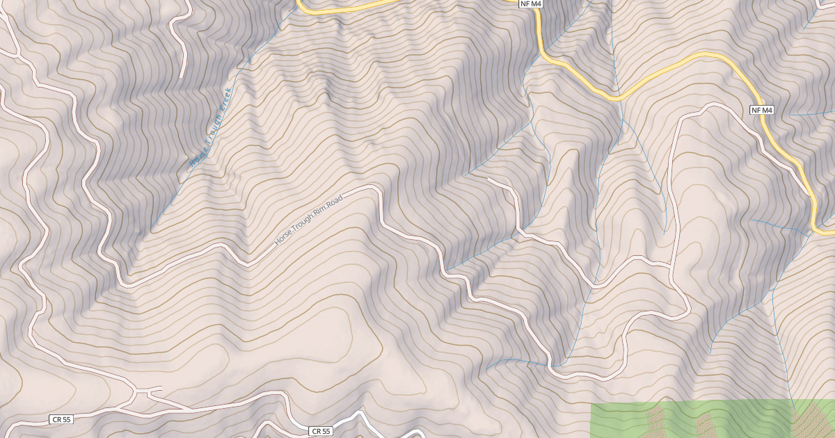 Map preview of HORSE TROUGH RIM