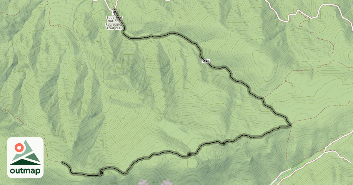 Map of Sugarloaf National Recreational Trail