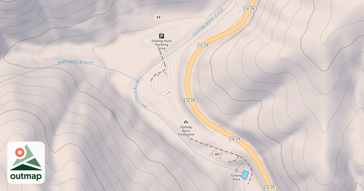 Map of SLIDING ROCK
