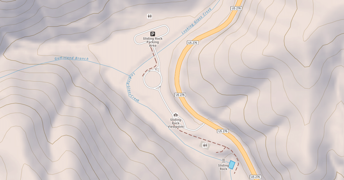 Map preview of SLIDING ROCK