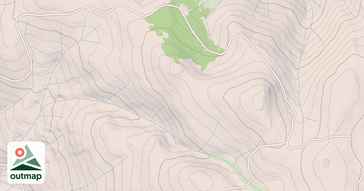 Map of BOUNDARY SPUR X