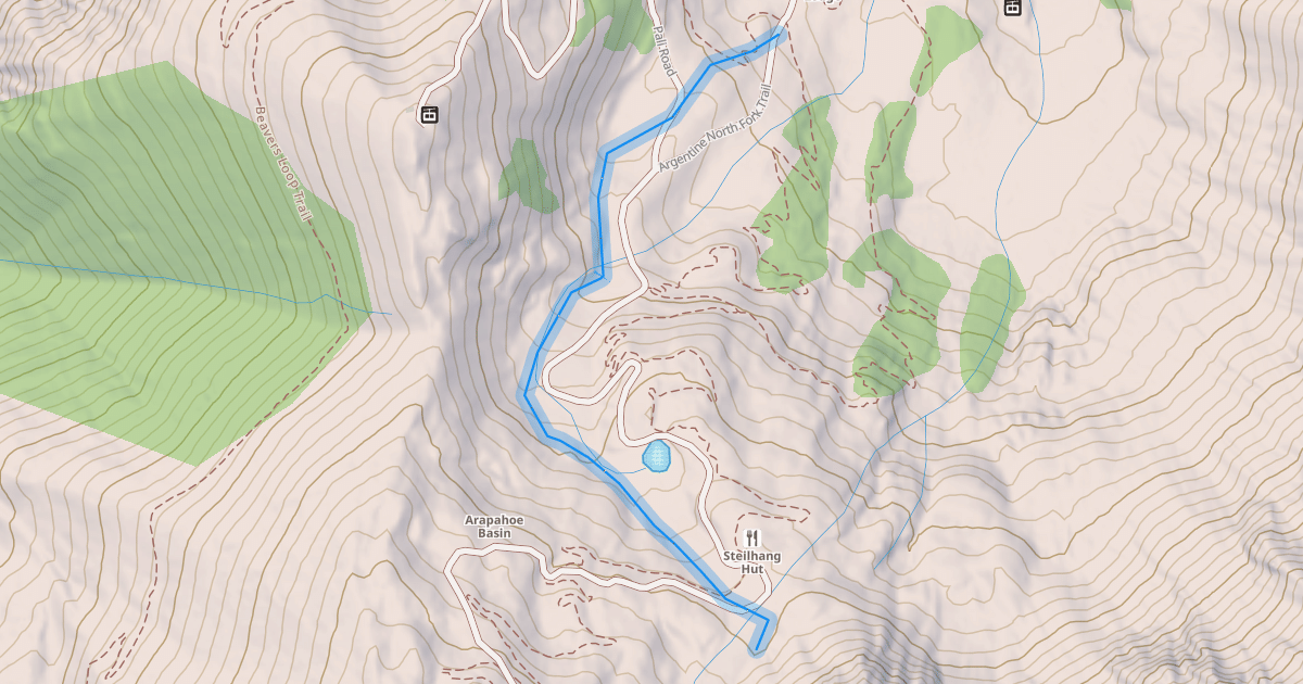 Map preview of Dercum's Gulch