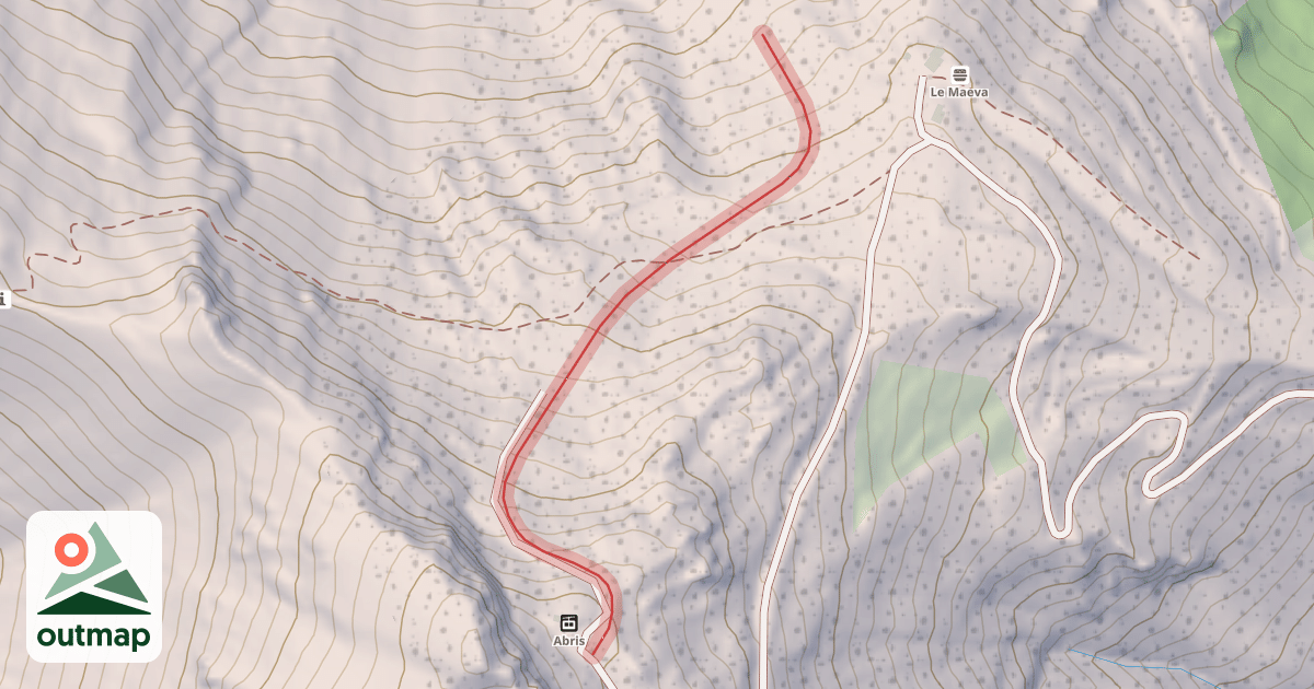 Map of Combe des Abris