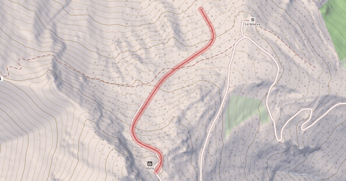 Map preview of Combe des Abris