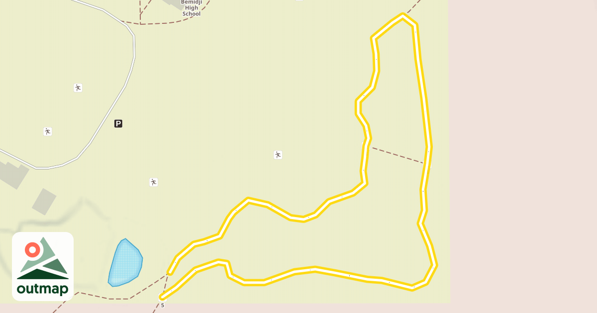Map of Blue XC Trail