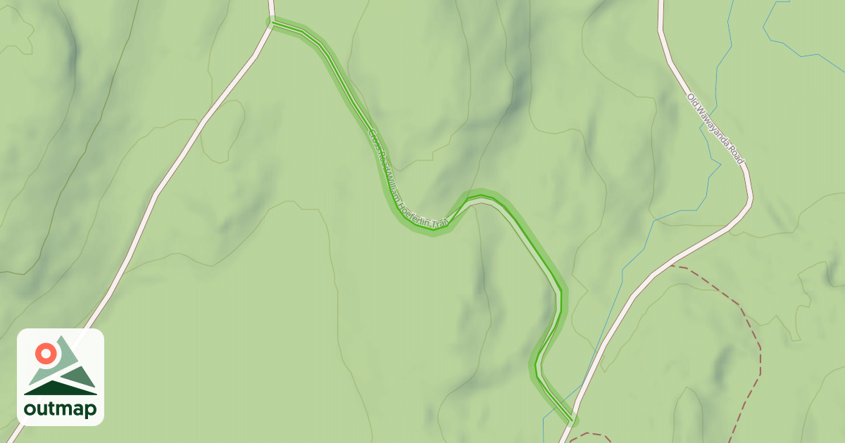 Map of Cross Road/William Hoeferlin Trail