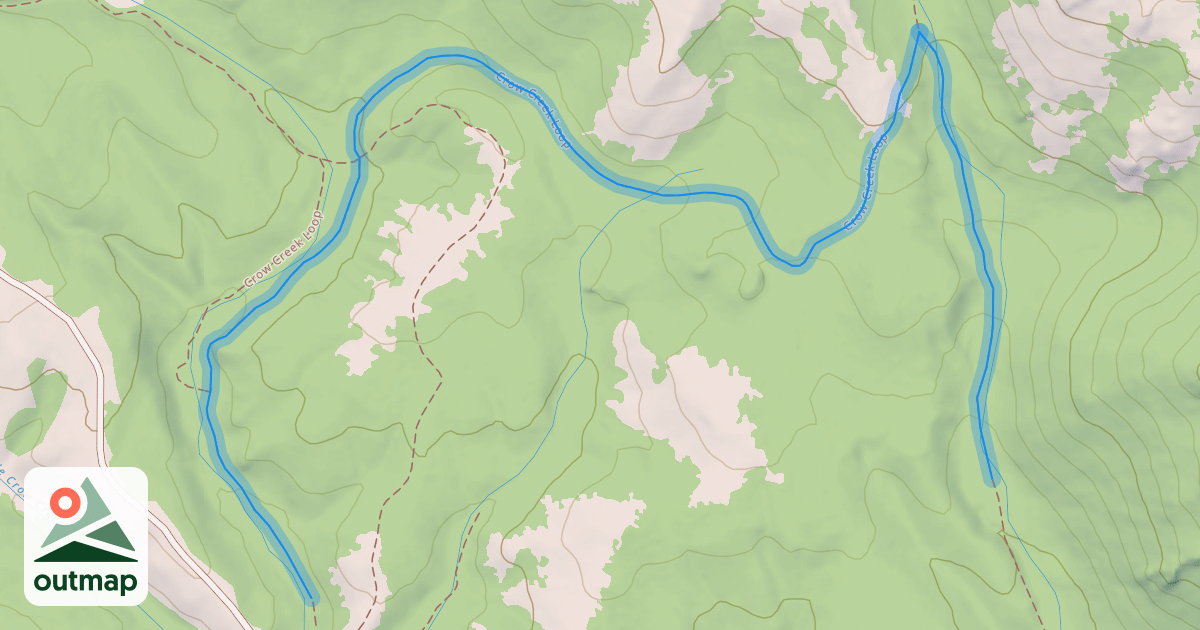Map of Crow Creek Loop
