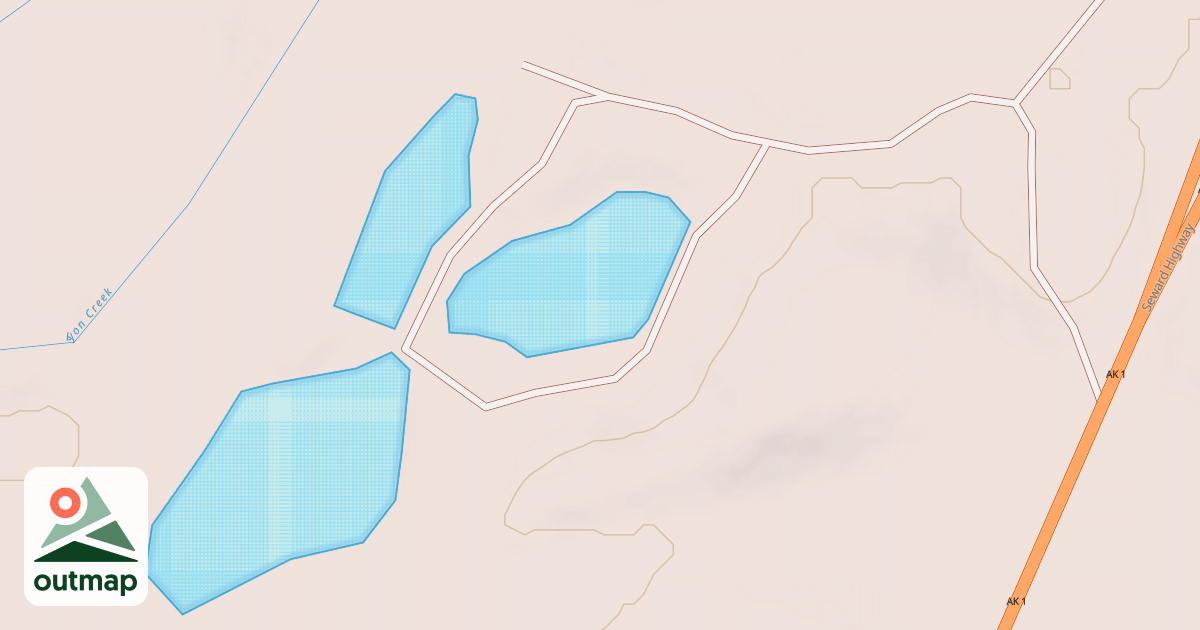Map of LYON PONDS ROAD
