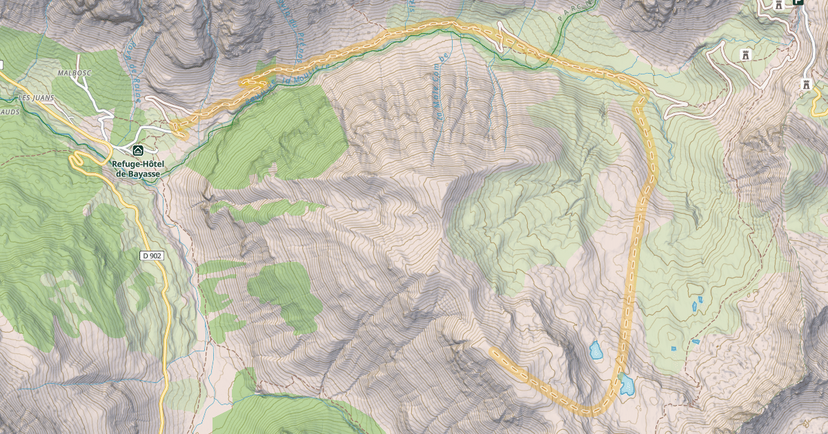 Map preview of Tête du Laup — Bayasse