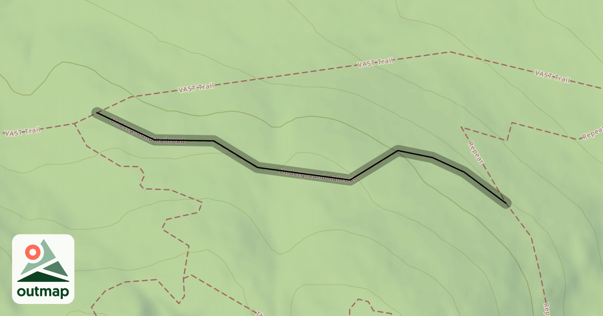 Map of Underground Railroad