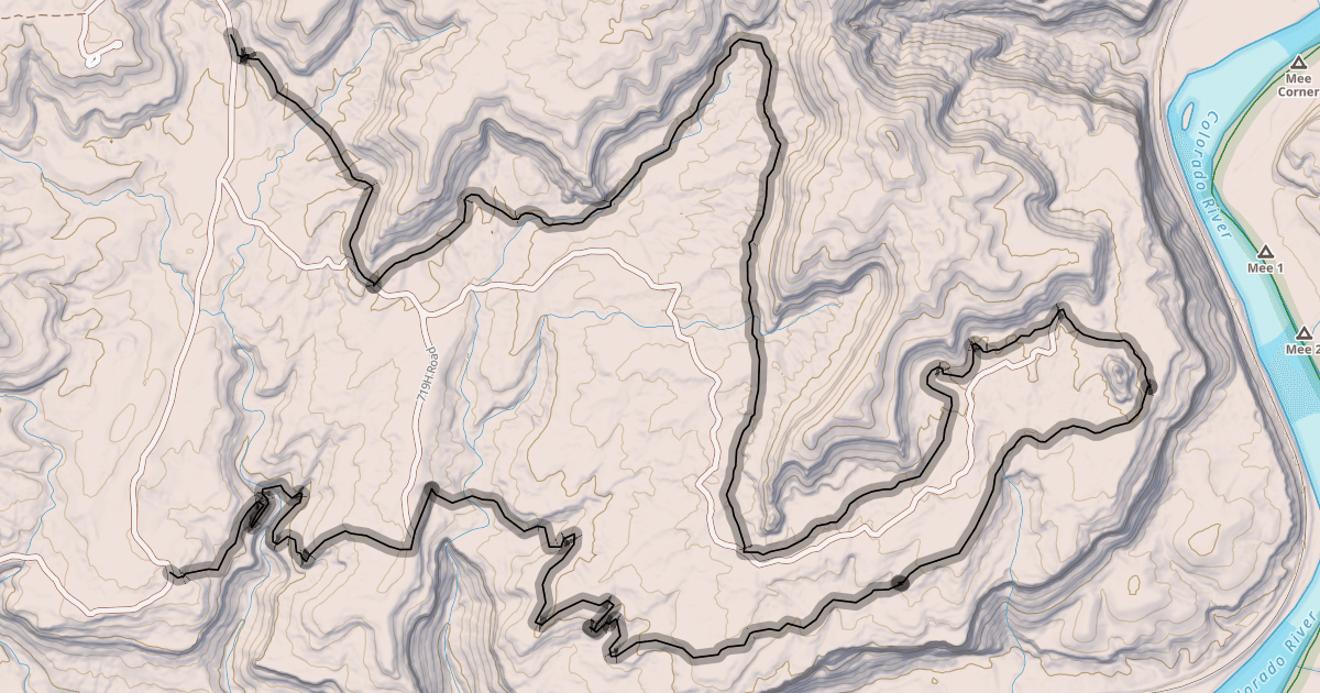 Map preview of Rabbit Valley 8 Trail