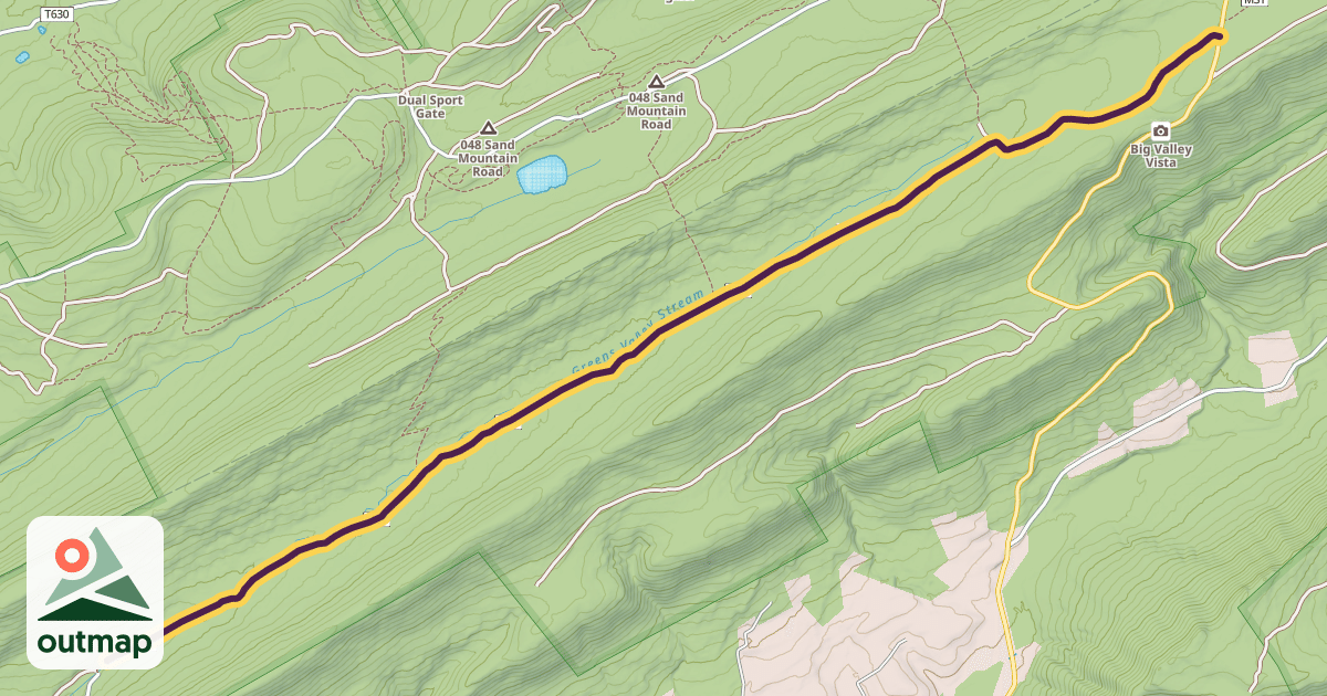 Map of Greens Valley Trail