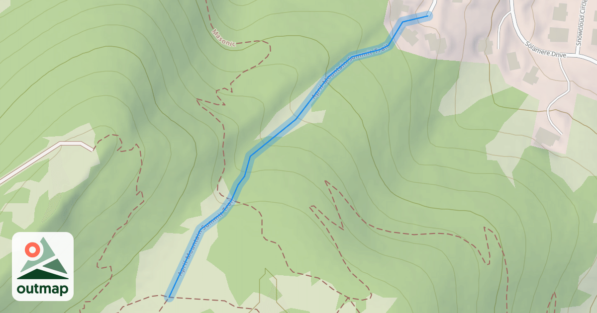 Map of April Mountain Summit Trail