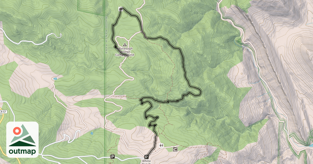 Map of Rawhide Trail