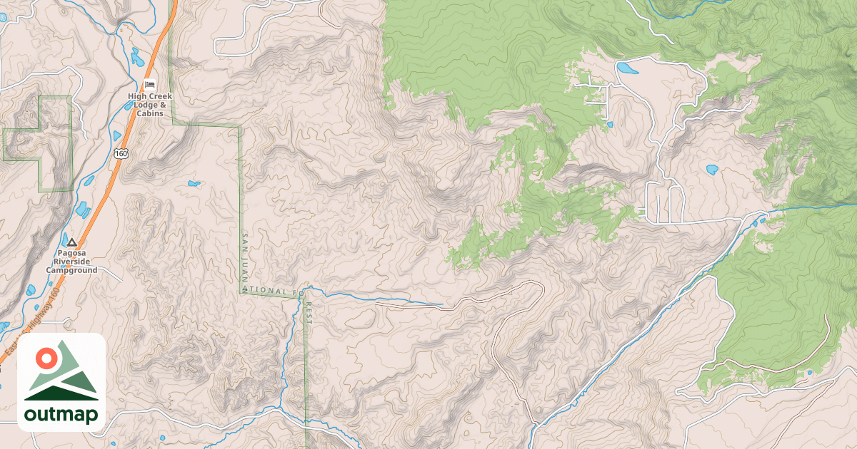 Map of Willow Draw