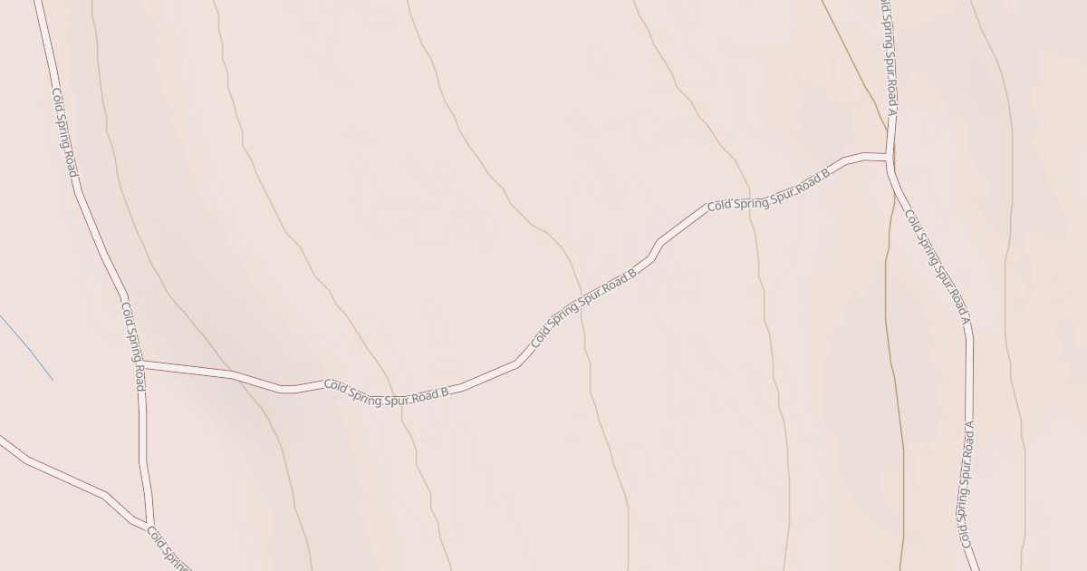 Map preview of COLD SPRING SPUR