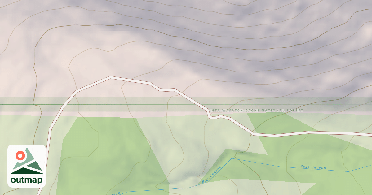 Map of Boss Canyon