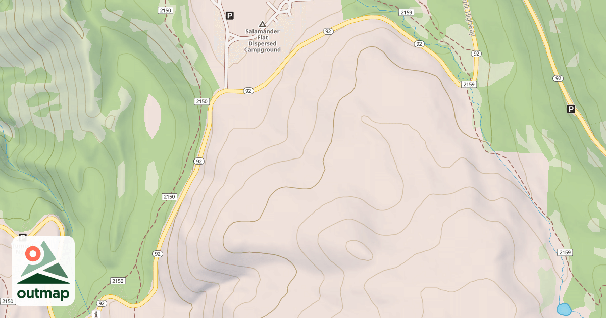Map of Alpine Loop Winter