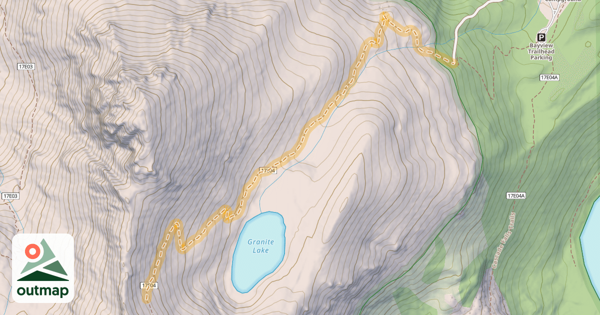 Map of Bayview Trail