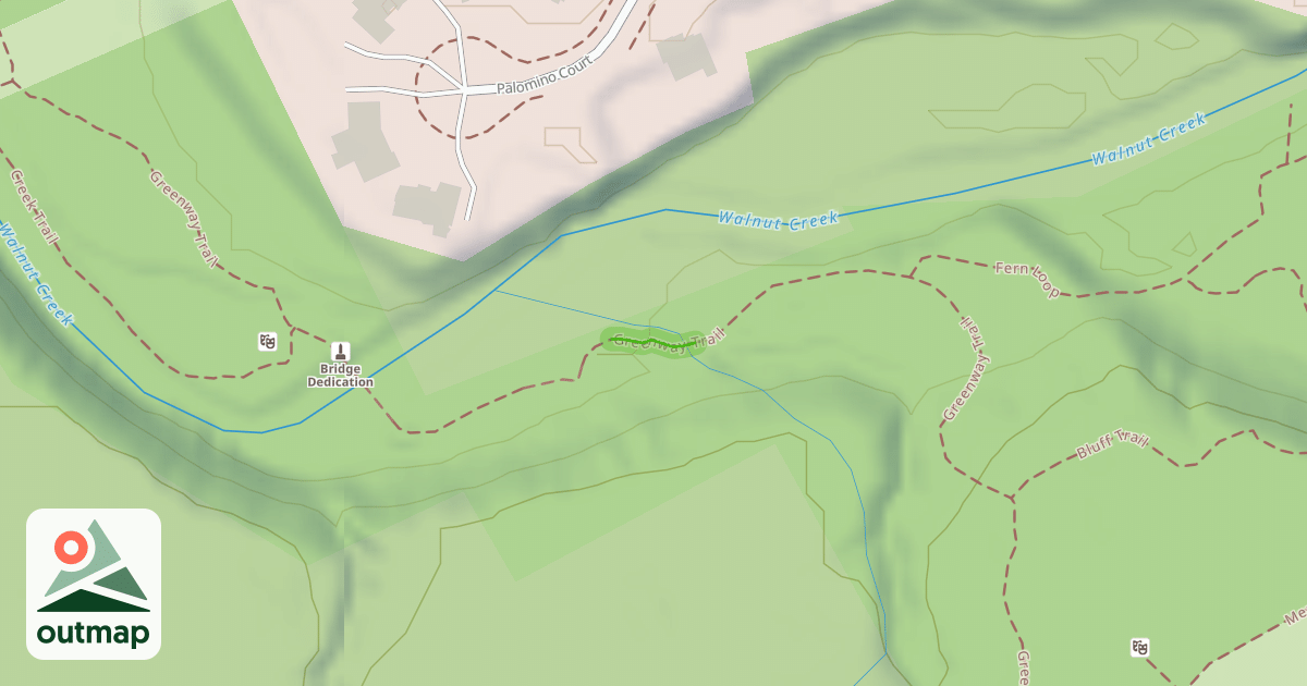 Map of Greenway Trail