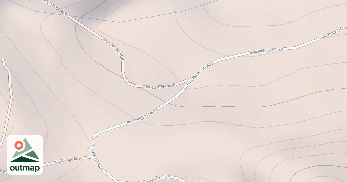 Map of BLUE RIDGE TIE