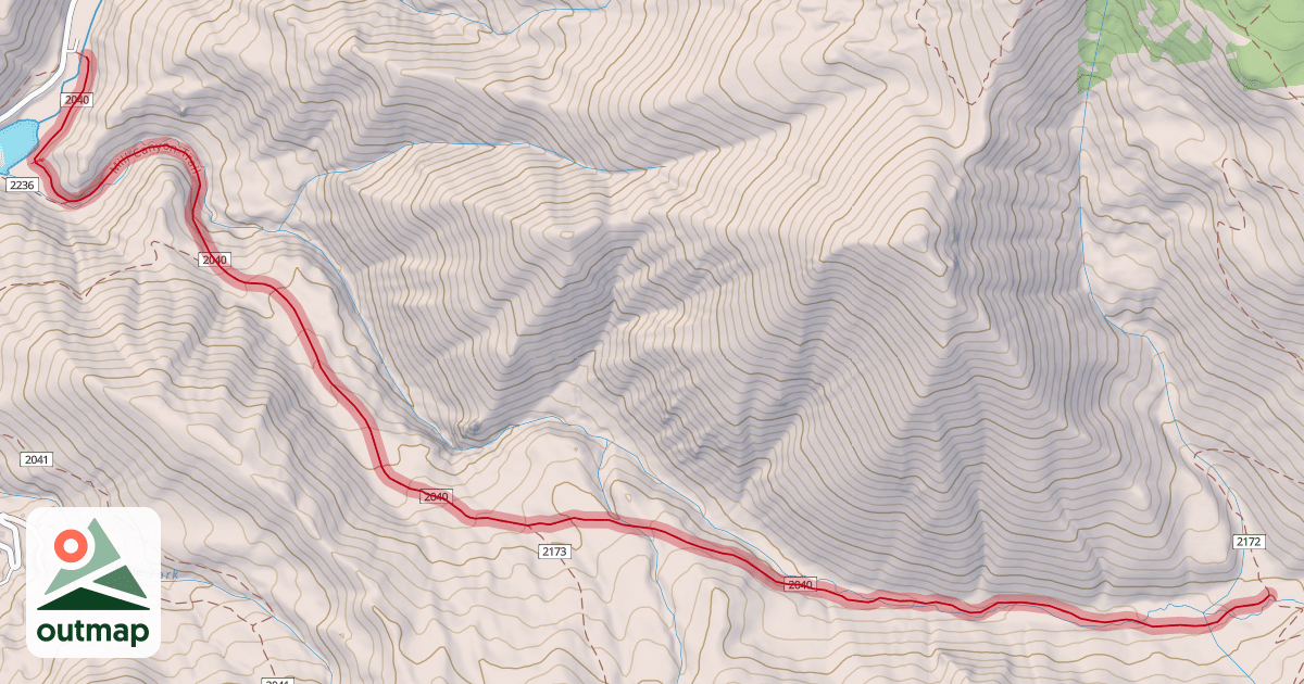 Map of Mill Canyon Trail