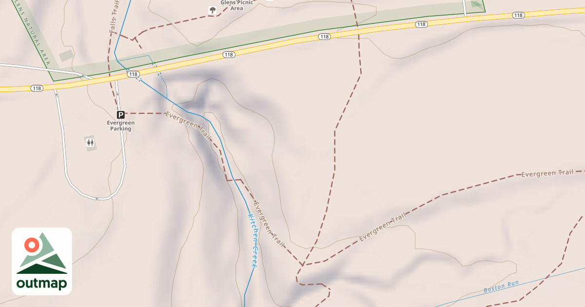 Map of Ricketts Glen State Park Trails