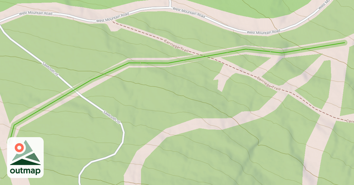Map of West Mountain Crosscut