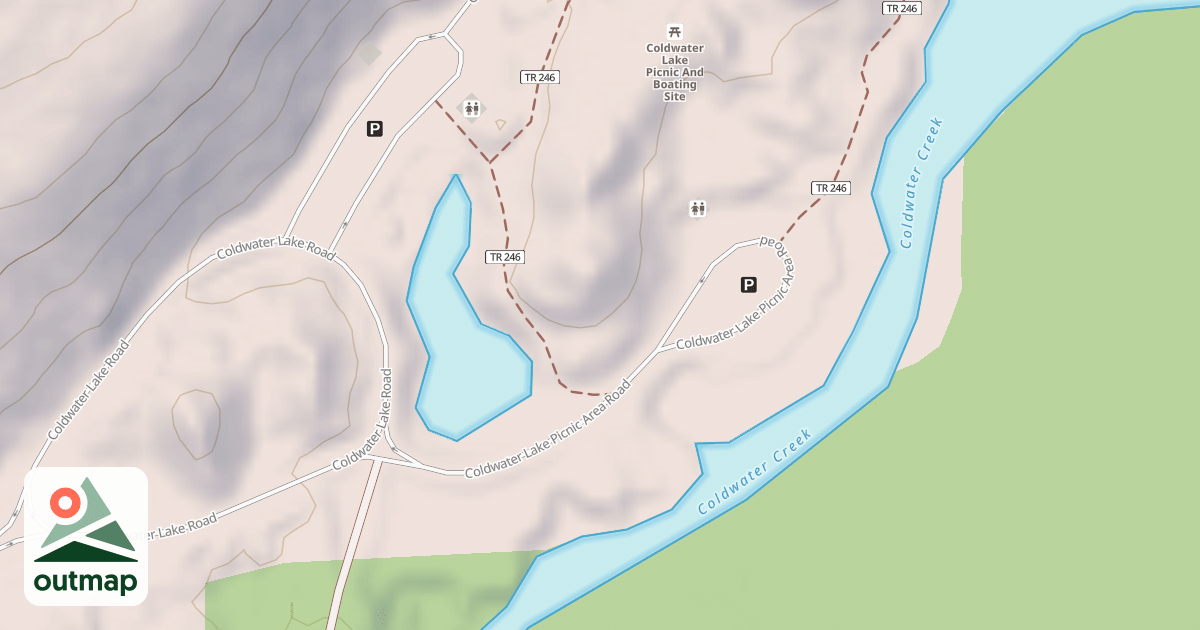 Map of COLDWATER LAKE PICNIC AREA