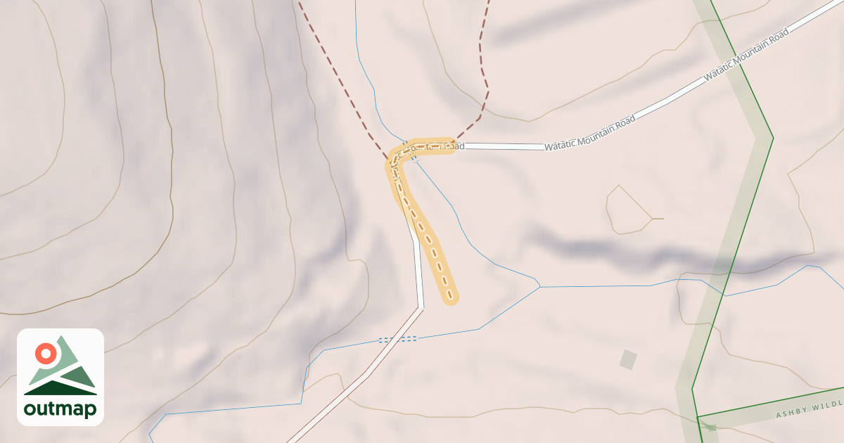 Map of Watatic Mountain Road