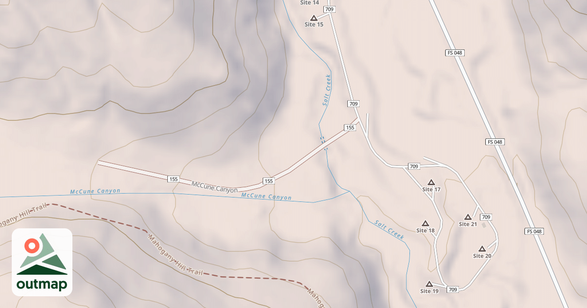 Map of DONKEY PASTURE