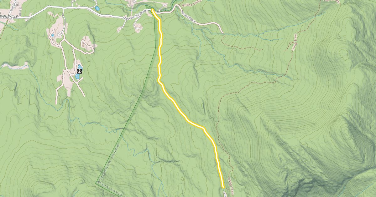Map preview of Nebraska Notch Trail