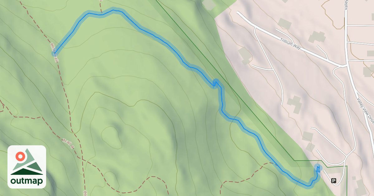 Map of Valley View Trail