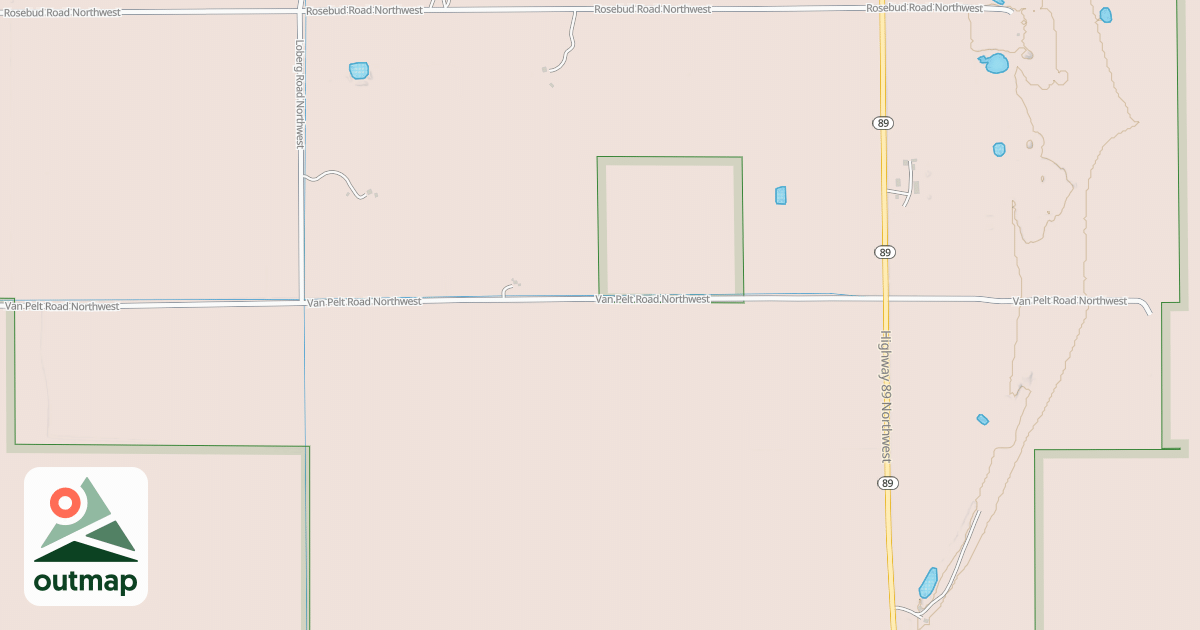 Map of Fourtown-Grygla Trail System