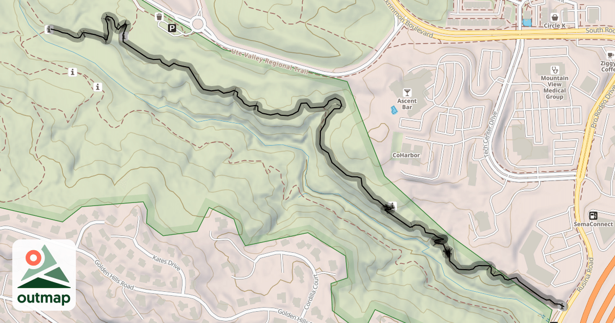Map of Black and Blue Loop