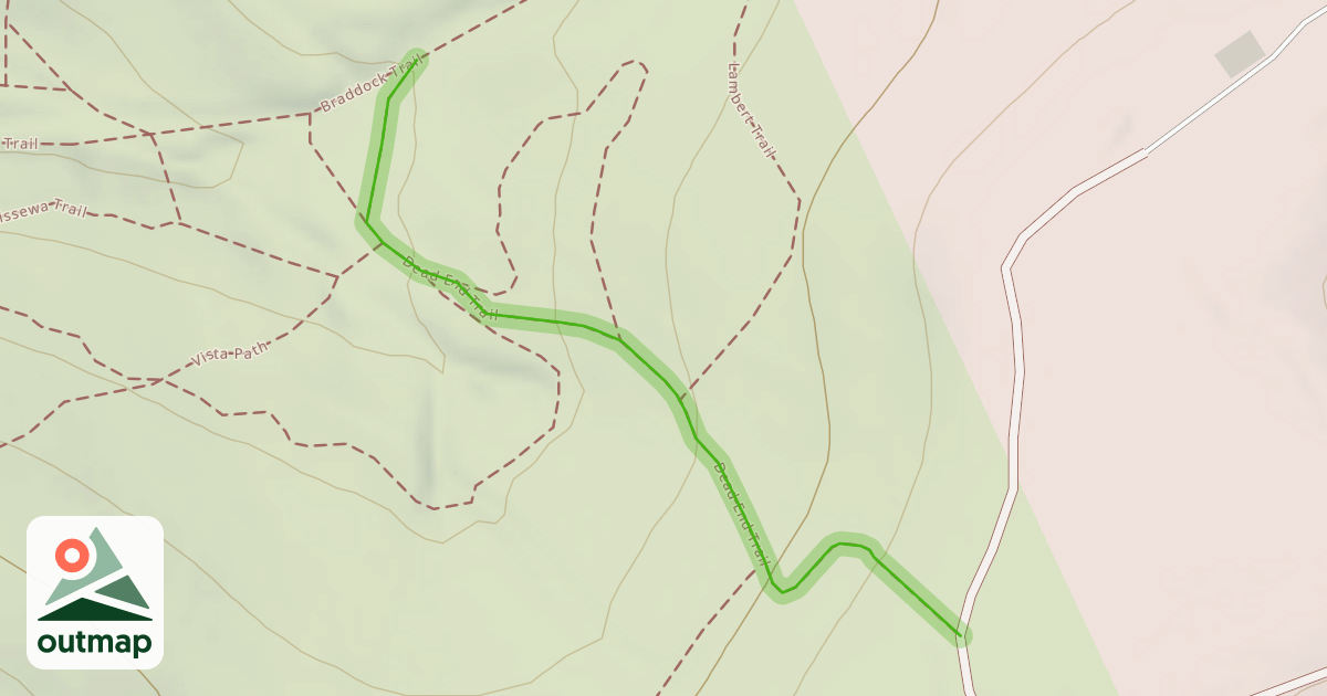 Map of Dead End Trail