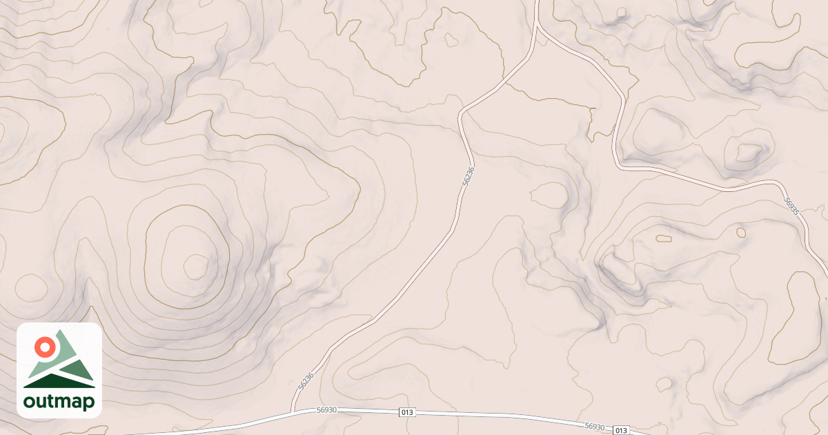 Map of BULLSPRINGS CUTOFF