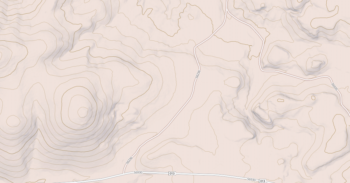 Map preview of BULLSPRINGS CUTOFF