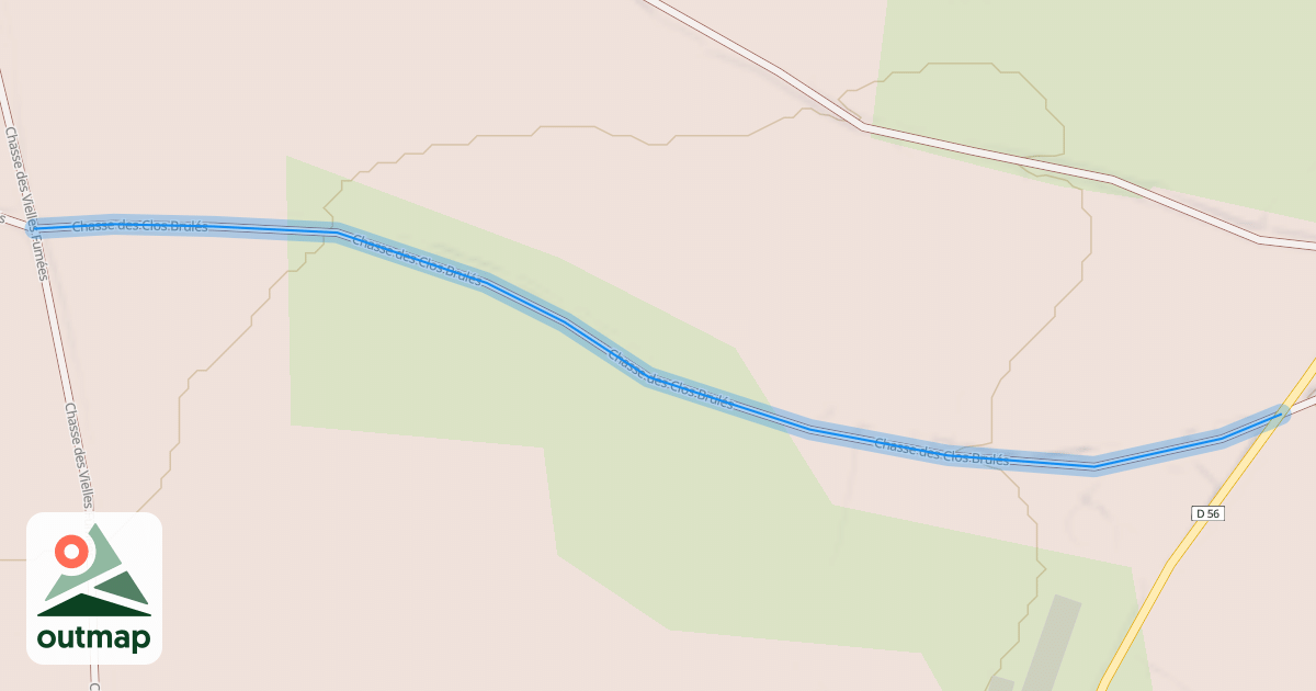 Map of Chasse des Clos Brulés