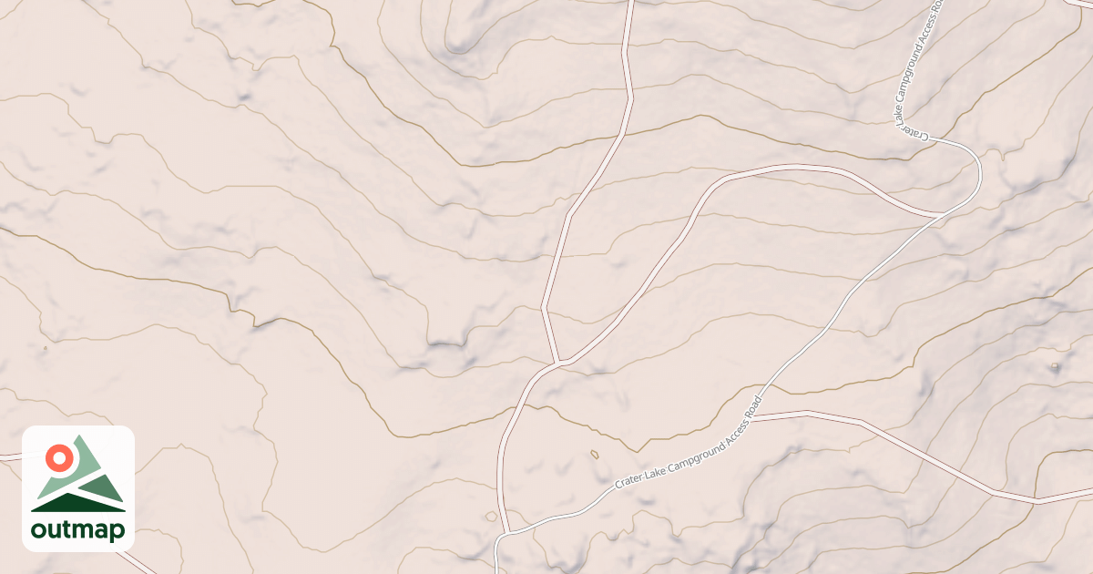 Map of CRATER LAKE MTN SPUR