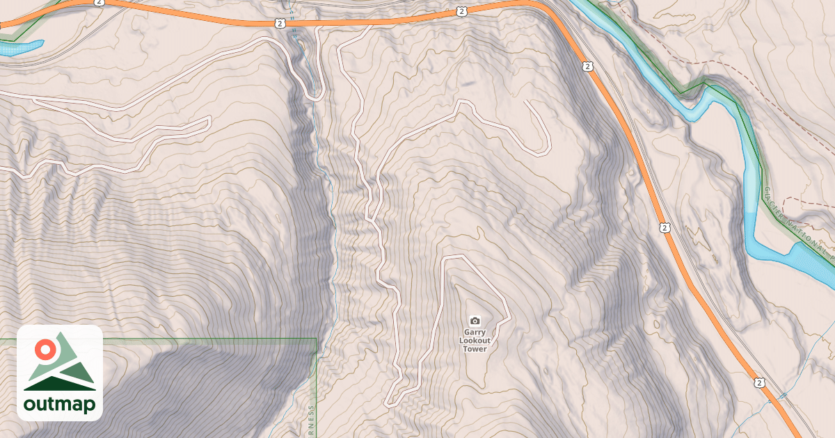 Map of Garry Lookout
