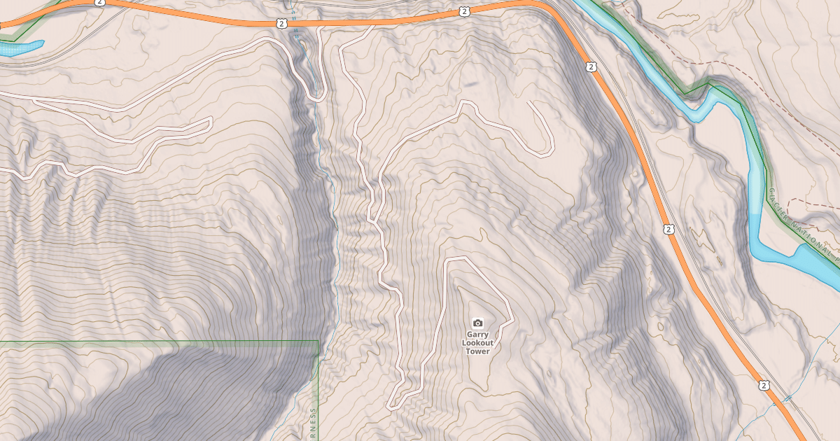 Map preview of Garry Lookout