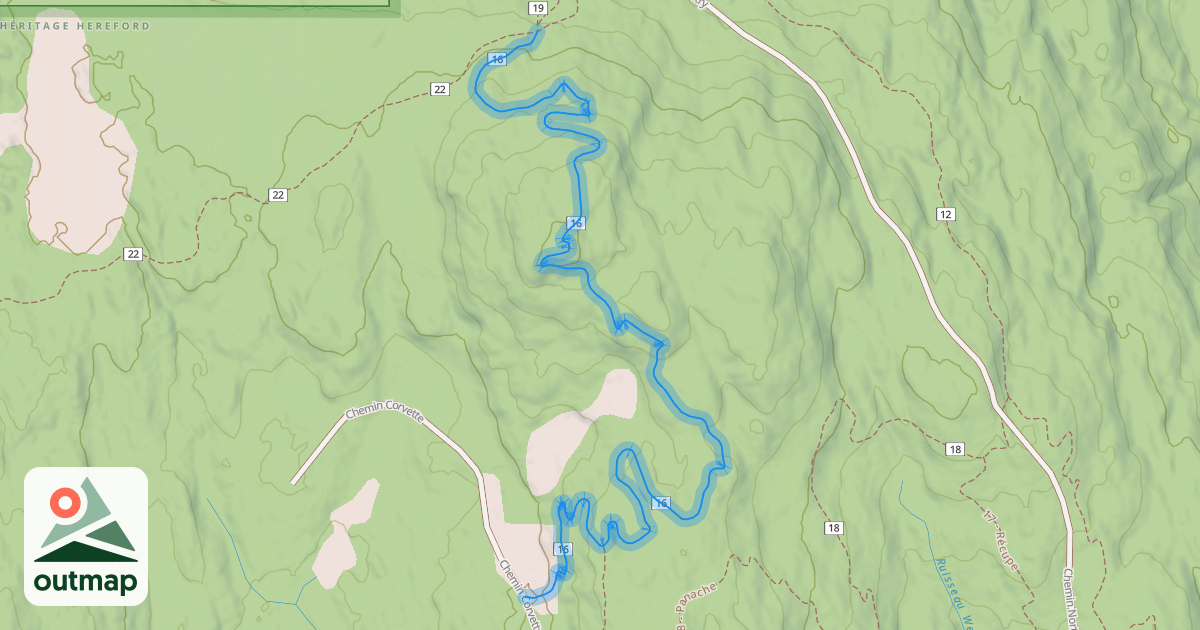 Map of 16 - Indian Stream