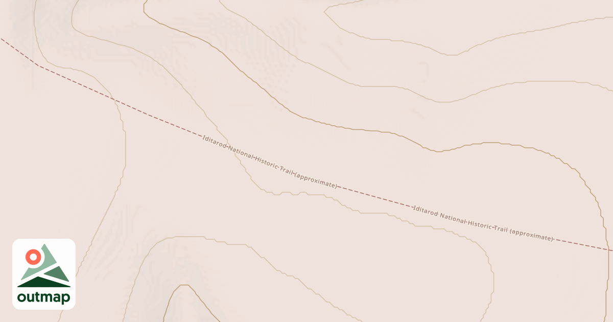 Map of Iditarod National Historic Trail