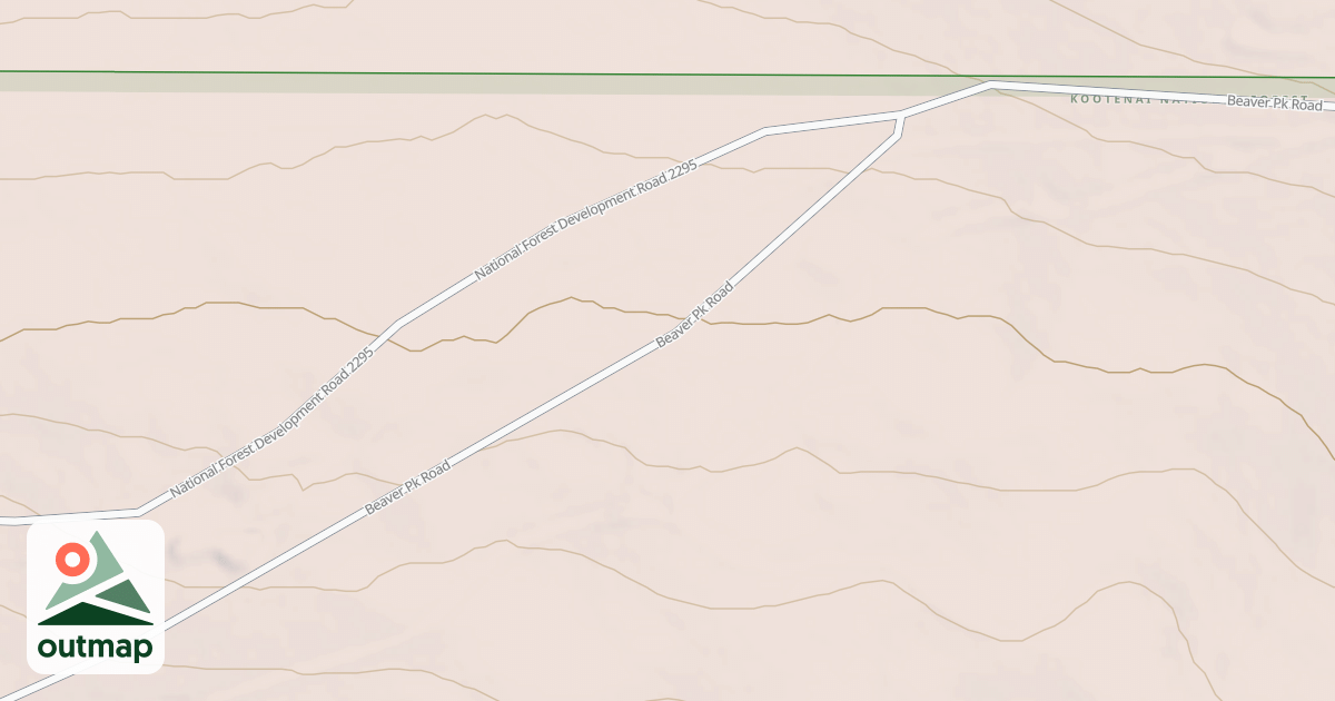 Map of BEAVER PEAK A