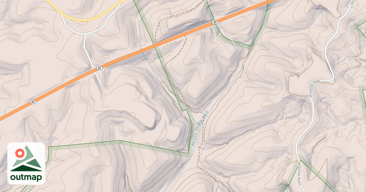 Map of Sheltowee Trace