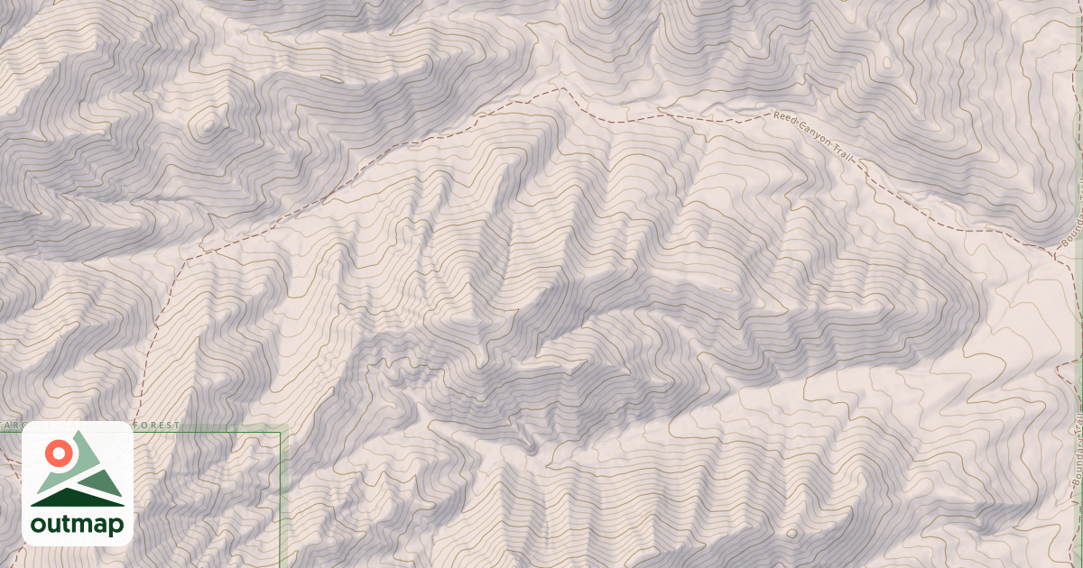 Map of REED CANYON TRAIL
