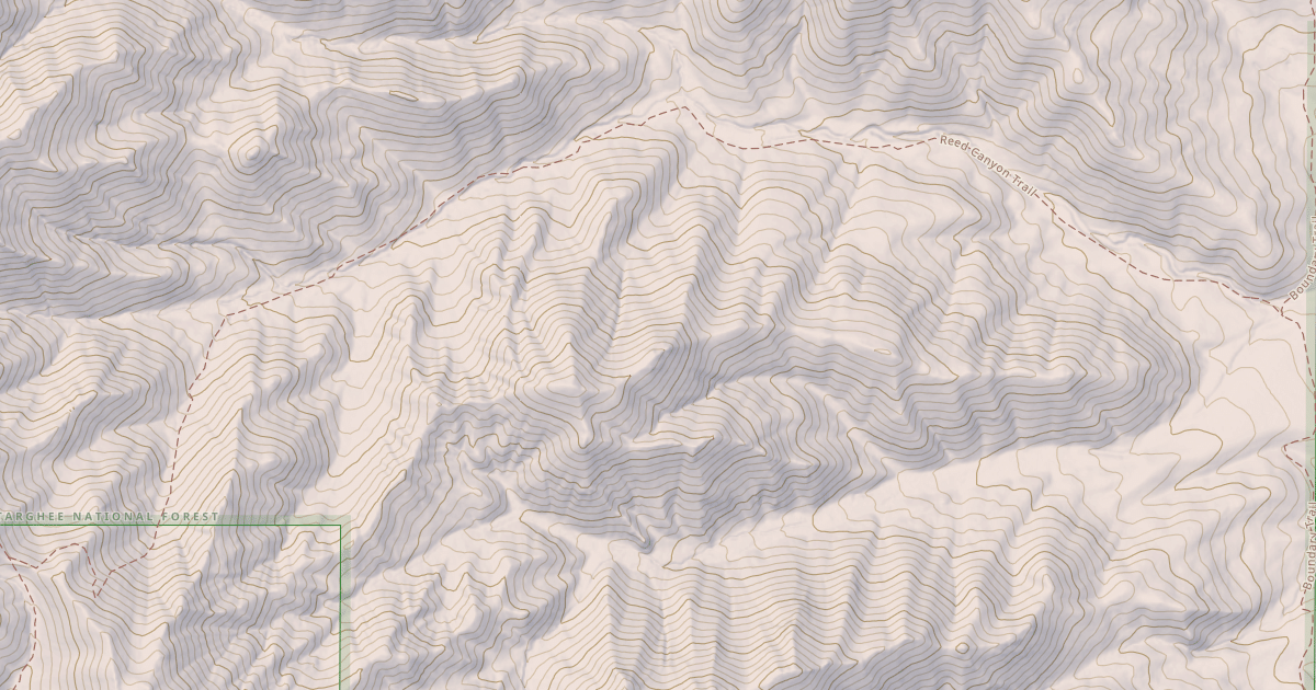 Map preview of REED CANYON TRAIL