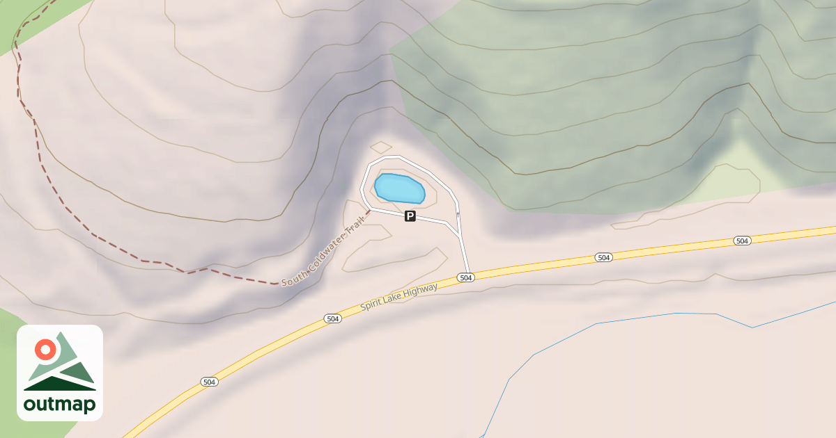 Map of SOUTH COLDWATER TRAILHEAD